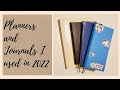 2022 Planners and Journals I used | Planner chat #plannerstack #techokaigi #hobonichi #plannerflip