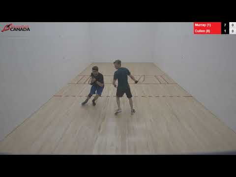 2018 Canadian Racquetball National Championships - Men's Qfinal - Murray vs Cullen