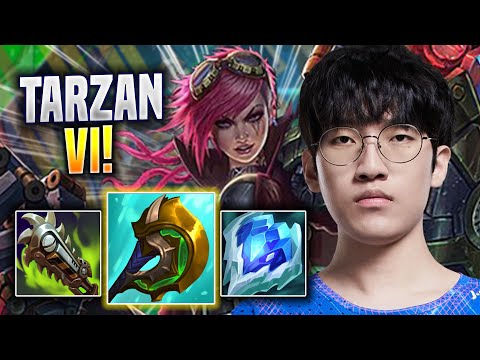 TARZAN IS A MONSTER WITH VI! - LNG Tarzan Plays Vi JUNGLE vs Pantheon! | Season 2022