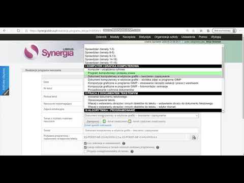 Librus Synergia - prowadzenie lekcji  - jak wpisać temat? itp.