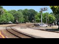 2 LSE59 Geeps Towing The N W 2156 Steam Engine Headed West Thru Kirkwood Missouri To The NMOT