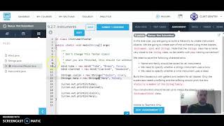 CS A Section 9.2 codehs Instrument Example