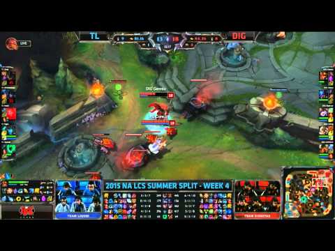 DIG vs TL Game Ending Highlight | NA LCS Week 4 Day 2 | 6/21/2015