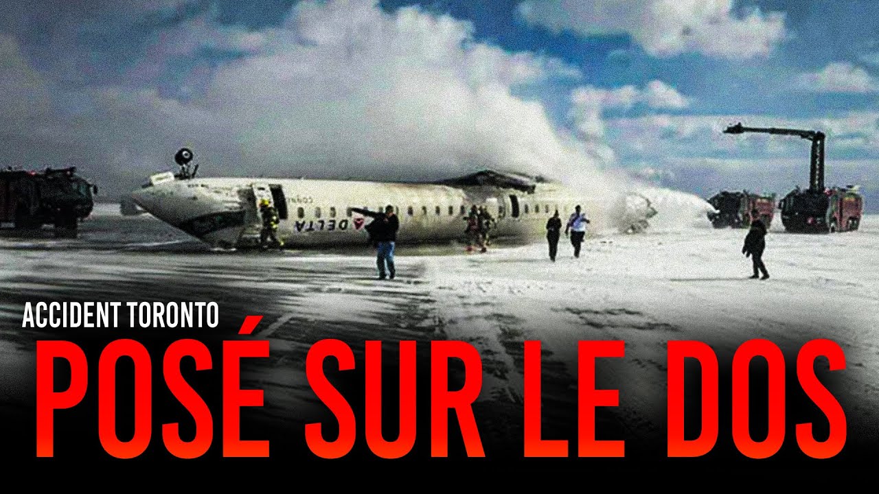 IL FINIT SUR LE DOS, CRASH A TORONTO !