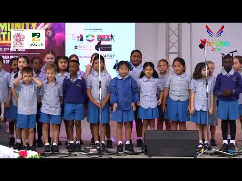Good Shepherd Catholic Primary Junior Choir at The Greater Springfield Community Festival 2025