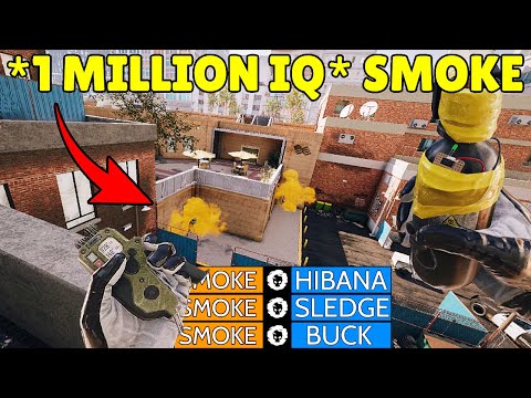 CRAZY *1 Million IQ* Defending From The Roof Trick By Smoke In a RANKED Match - Rainbow Six Siege