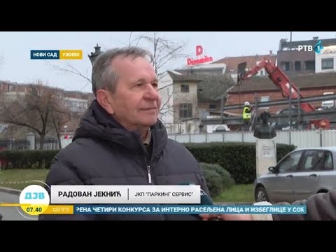 Почела демонтажа привремене гараже код СНП-а („Добро јутро Војводино”, РТВ, 30. 1. 2026.)