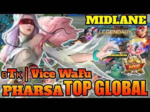 New Skin Best Combo Pharsa Top Global by ʙTᴋ | Vice WaFu Gameplay [ MidLane ] - MLBB