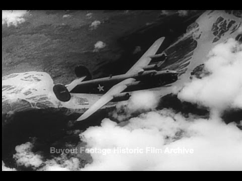 Historic Archival Stock Footage WWII - Allies Bomb Japs in South Pacific
