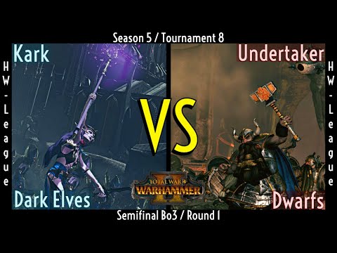 Dark Elves vs Dwarfs - Total War: Warhammer II - 1v1 Tournament/League