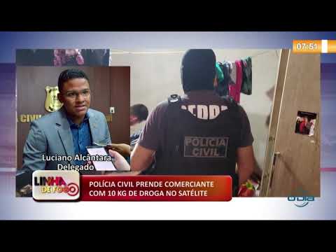 LINHA DE FOGO 17 01 2020 POLíCIA CIVIL PRENDE COMERCIANTE COM 10 KG DE DROGA NO SATÉLITE