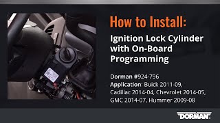 GM Ignition Lock Cylinder Repair Video by Dorman Products