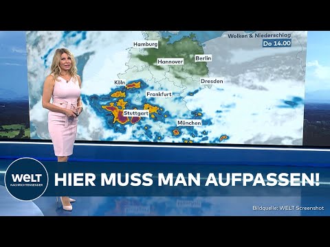 WETTER IN DEUTSCHLAND: Gewitter, Hagel und Starkregen - Dieser Sommer hat es in sich