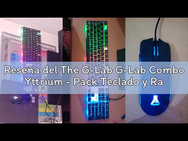 Vídeo relacionado con G-Lab Combo Yttrium - Pack Teclado y Raton Gaming, Combo 3 en 1 con Teclado Gaming QWERTY, 105 Teclas, Ratón Gamer 2600 dpi, Alfombrilla de ratón Gamer - PC/PS4/PS5 (Nueva versión)