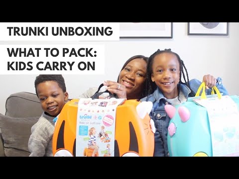 TRUNKI UNBOXING AND REVIEW | WHAT TO PACK FOR KIDS CARRY ON | PACKING FOR HOLIDAY | WEEKEND GETAWAY