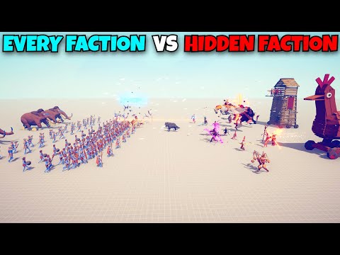 HIDDEN UNITS VS EVERY FACTION - Totally Accurate Battle Simulator TABS