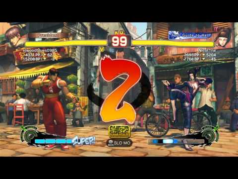 SSF4 AE: elwoodblues0985 (Guy) vs Nicot1ne (Juri)