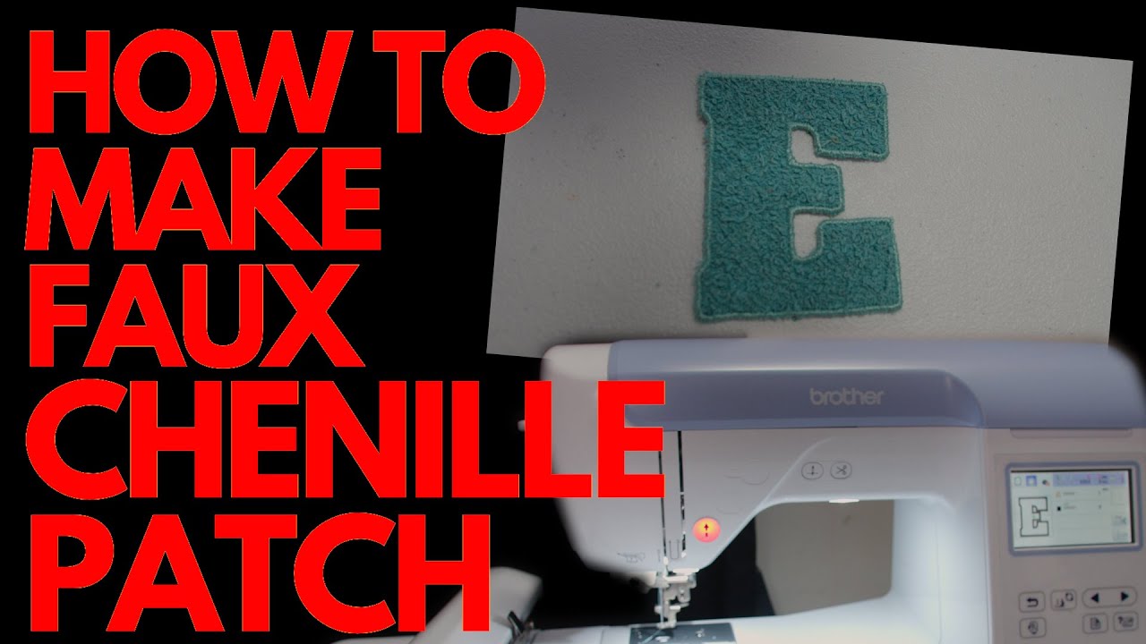 How to make a Faux Chenille Patch ,DIY