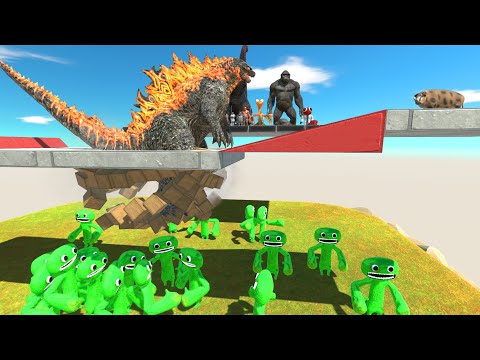 Go Through The Pit Of Death | Who Will Fall? - Animal Revolt Battle Simulator