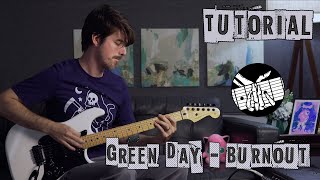Guitar Tutorial:  Burnout by Green Day (Ep 004  - All down hill from here.)