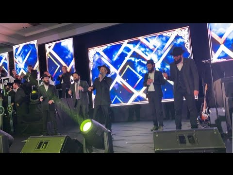 Friedman family.  Avraham fried, Benny Friedman , EIi Marcus and 8th day singing at the Shas A Thon
