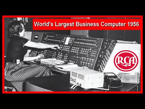 1956 WORLD's LARGEST BUSINESS COMPUTER: The RCA BIZMAC Vacuum Tube Computer (Arnold Spielberg)