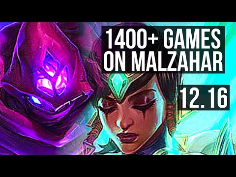 MALZAHAR vs KARMA (MID) | 3.7M mastery, 1400+ games, 3/2/8, Rank 10 Malz | KR Master | 12.16
