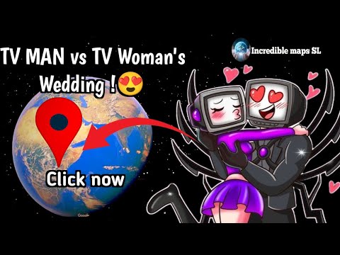 Found TV MAN vs TV Woman's Wedding on Google Earth! #incrediblemapssl  #streetview