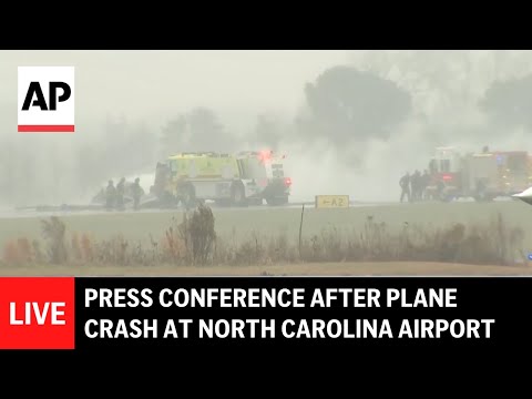LIVE: Press conference after plane crash at airport in Statesville, North Carolina