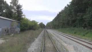 preview picture of video 'Tureby - Køge fra førerrummet af et MR-tog'