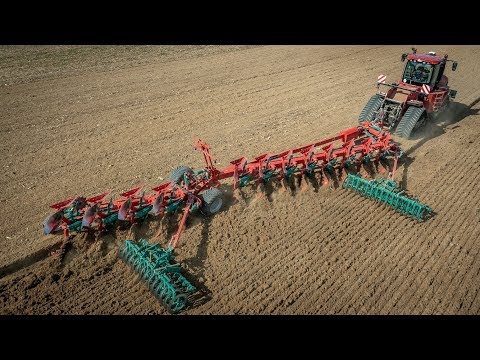 CASE IH Quadtrac Traktor | Pflügen mit KVERNELAND PW Pflug 12 Schar Pflug | Landmaschinen