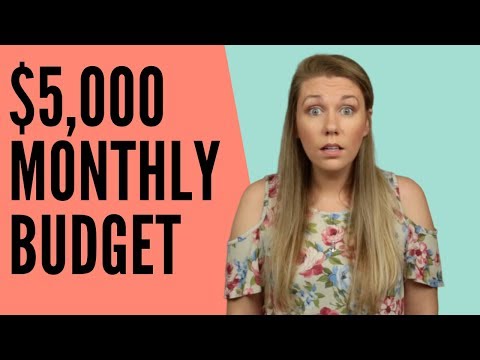 Part of a video titled HOW TO BUDGET FOR A $5,000 MONTHLY INCOME - YouTube