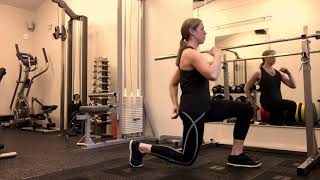 Utfall framåt och bakåt - balansövning