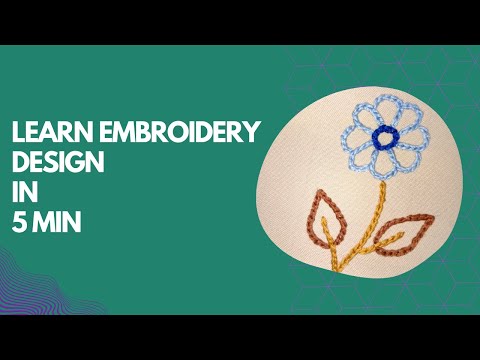 Learn Awesome  Stich Embroidery  Design in 5 Min || DIY || Art and Craft