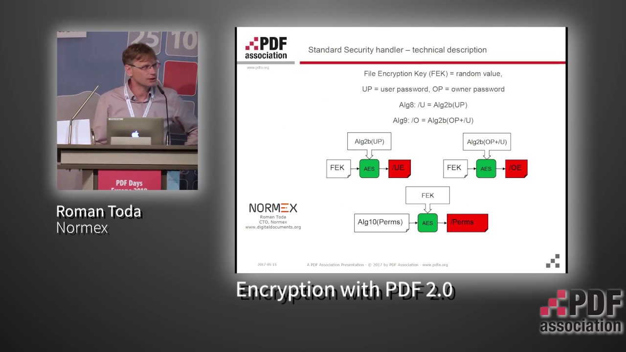 Encryption with PDF 2.0 - Roman Toda