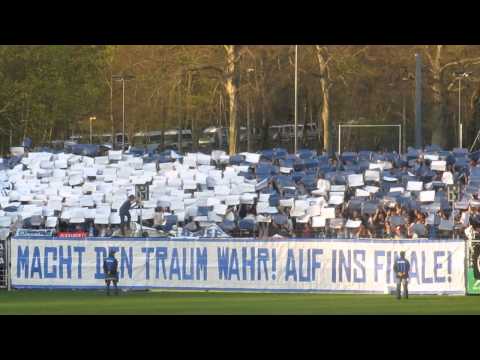 Choreo in der Fankurve von Babelsberg