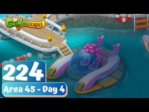 Gardenscapes - Part 224 - Area 45 - Day 4 - Gameplay