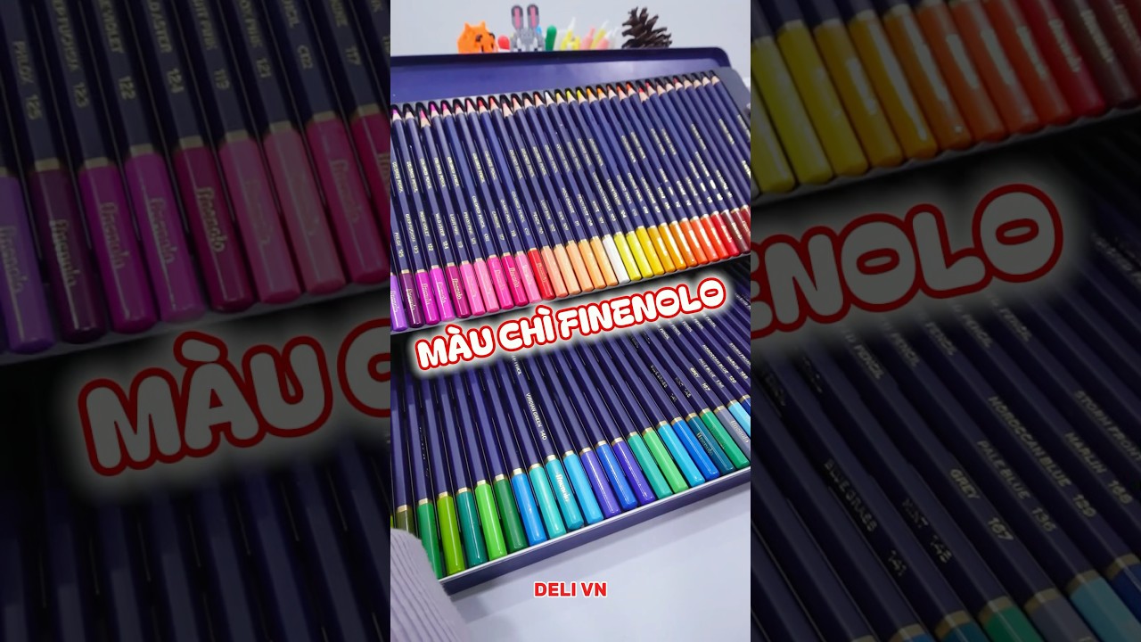 Unboxing quà giáng sinh - Review Bộ Bút Chì Gốc Dầu hộp thiếc 48, 72 màu #Finenolo #deli #noel #artist #drawing