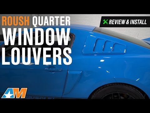 2005-2014 Mustang Roush Quarter Window Louvers - Pre-Painted Review & Install