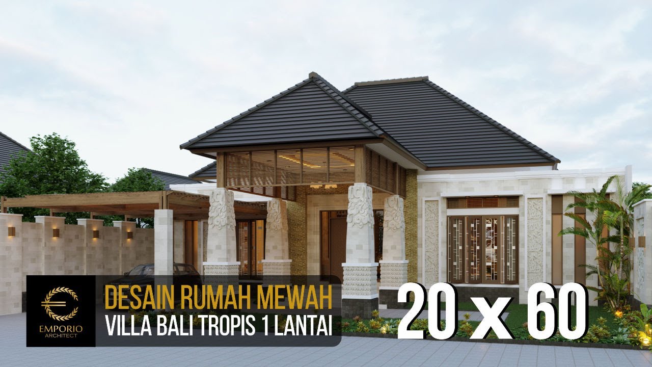 Mr Jon Villa Bali House 1 Floor Design Pekanbaru
