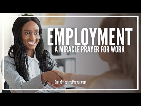 Prayer For Work | Miracle Prayer For Employment Video