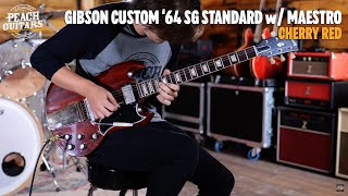 Video thumbnail for No Talking...Just Tones | Gibson Custom 1964 SG Standard Reissue w/ Maestro Vibrola VOS by Peach Guitars