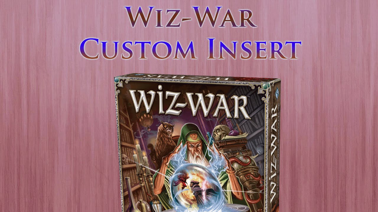 Wiz-War Custom Insert and Painted Miniatures