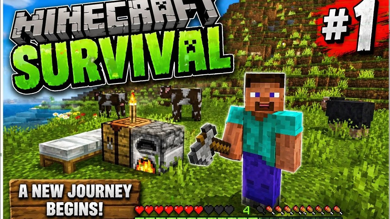 Minecraft Survival Series Part 1 – New Journey Begins! 🔥