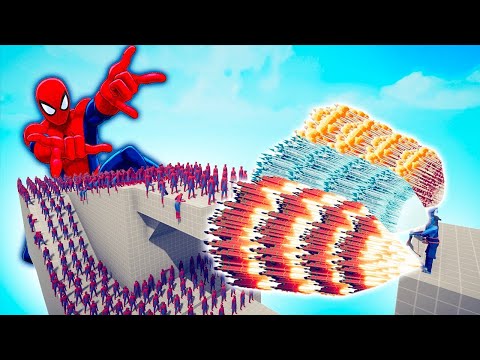 100x SPIDERMAN + GIANT vs EVERY GOD - TABS | Totally Accurate Battle Simulator 2025