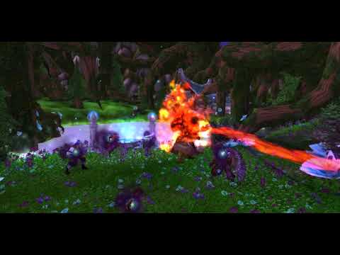 World Of Warcraft Cataclysm - Thrall, Malfurion and Dragon Aspects meeting at Mount Hyjal
