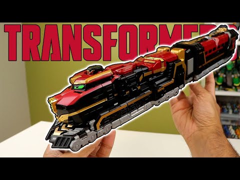 Probably The Coolest Transforming Robot Figure!! | #transformers Metal Card Bot Blast Train Review