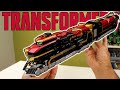 Probably The Coolest Transforming Robot Figure Transformers Metal Card Bot Blast Train Review