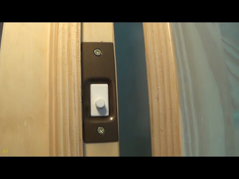 Gardner Bender Push Button closet door jamb switch installation. How to install closet door switch.