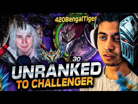 UNRANKED TO CHALLENGER RACE VS ELITE500 FOR 1000$ - Placements l 420WeabooSlayer